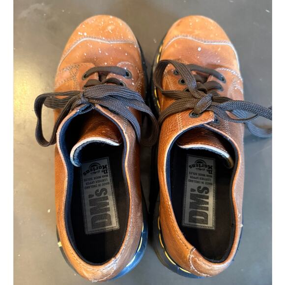 Dr Doc Martens Vintage Oxford Shoes Brown Chunky Leather 8651 Y2K 8 main image 5